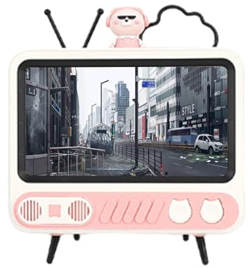 Holdes Telefonhalterung in TV-Form | Vintage-TV-Stil-Halterung, dekorativer Halter,Handy-Zubehör für Schreibtisch, Couchtisch, Nachttisch, Arbeitstisch, Esstisch