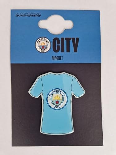 MANCHESTER CITY F.C. KIT METAL FRIDGE MAGNET.