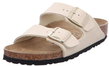 BIRKENSTOCK Arizona Nubukleder Damen Pantolette, Größe:38 EU