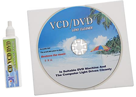 Veemoon Cd Player Cleaning Kit Cleaning Liquid and Brush for Cd/vcd/dvd Players for Home and Car Use Includes Microfiber Cloth