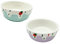 ORFOFE 2pcs Ceramic Hamster Food Bowl Small Pet Feeder Bowls for Hamsters Chinchillas More Easy to Clean Compact Design Purple Blue