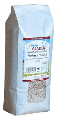 Schwarzbrot Bio - Backmischung 1,44kg - Selbstbacken mit Rezept