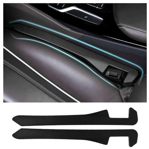 2PCS Autositz Lückenfüller,Car Seat Gap Filler für Car Seat Oeganizer,Generisch Auto Zubehör Hohes Volumen Lückenfüller zum Halten Von Telefon,Schlüssel,Geldbörse (Schwarz)