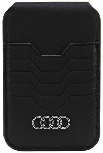 Audi Geldbörse Leather Wallet Card Slot Stand Schwarz AU-MSCH-GT/D3-BK