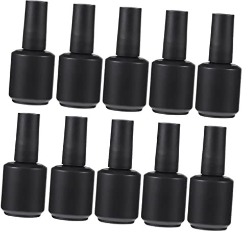 MERRYHAPY 15 Ml Leere Nagellackflaschen Für Gelpolitur Nachfüllbare Nagellackflaschen Aus Glas