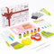 LETTO & TAILOR 41-teiliges Kindermesser Set mit Brotausstechformen – Ausstecher für Brot, Gemüse, Keks, Obst und Sandwiches – Micky Maus & Dinosaurier Formen – Perfektes Kinder Kochset
