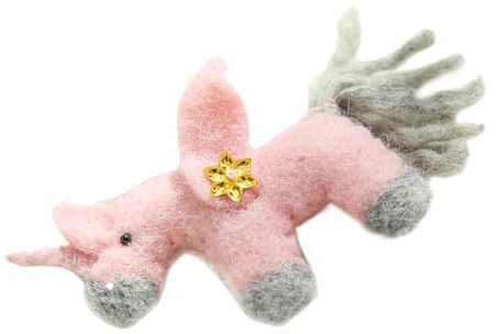 Warmhm Filz-Einhorn-Ornament Weihnachtsbaum-hängeanhänger Miniatur-kunsthandwerk Wollfilz-Dekoration Weihnachtsdekoration Für Festivals Und Feiern