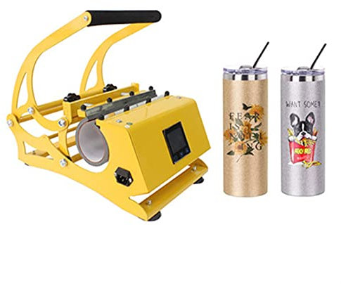 Presse à chaud, DIY Machine de transfert de chaleur Personnalisé for 15oz20oz 30oz Sublimation Tumblers Straight Wine Blanches Blancs Sublimation Coupes,Faire plus en moins de temps
