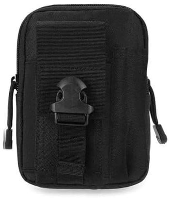 Tactical Molle Pouch, Universal Belt Waist Bag, Compact Outdoor Multipurpose Utility Gadget Bag, Military Army EDC Backpack for Sports Hiking Camping Cycling Running Hiking Traveling