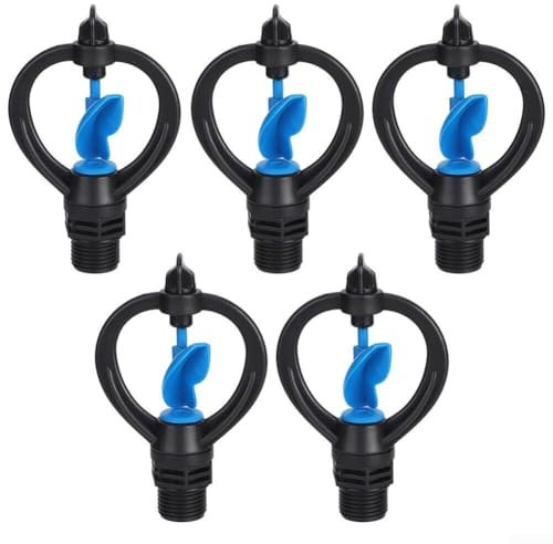 Spruzzatori del giardino di rendimento elevato 5 unità con il filo maschio G1/2 per l'irrigazione efficiente