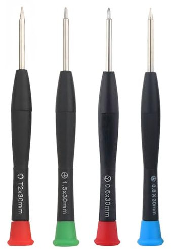 Juego de destornilladores de precisión T2 Torx 0,8 mm P2 Pentalobe 0,6 mm Y000 Triwing PH000 Phillips para reparación de teléfonos móviles, kit de herramientas de apertura