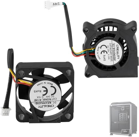Creality Kit de ventilateurs officiels K1C/K1 MAX/K1 SE, 24 V 4020 + ventilateur de refroidissement axial 3010 pour imprimante 3D Creality K1/K1C/K1 MAX/K1 SE