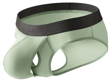 Generisch Herren Unterhosen Lustig Herrenmode Unterwäsche Dreieck Separaten Raum Jungen Unterwäsche Männer Schleife (Green, L)