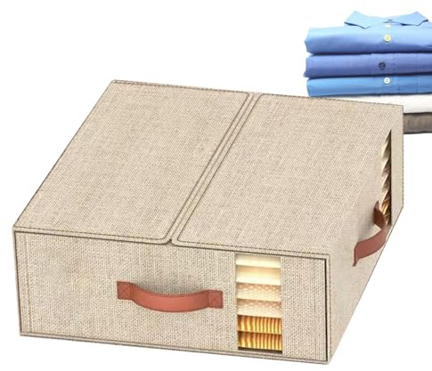 ETUCYNG Bettwäsche Organizer - Aufbewahrungsbeutel Für Bettwäsche Mit Staubdichtem Reißverschluss | Reißverschluss Tasche für Umzug und Aufbewahrung unter Bett, im Schlafzimmer, Schrank und Dachboden