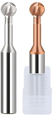 T-Nutfräser HRC55 Lollipop-Kugelfräser aus Wolframstahl mit Hartmetallbeschichtung, Bogenfräser for CNC-Fräswerkzeuge(HRC55-ST,R1.5x06Hx4Dx50L)