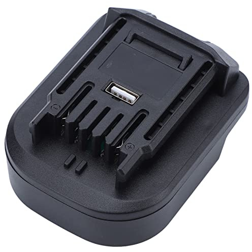 Haofy 20V Battery Adapter Converter Durable Electrical Accessories for Worx 4 PIN to 5 PIN Ideal Replacement for Men ABS Material (with USB)