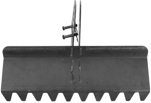 Anneome Bodennivellierrechen aus Stahl 40cm Zubehör für Gartenfräse Rasenrechen zum Einebnen Unebener Flächen Gartengerät für Hof und Landwirtschaft