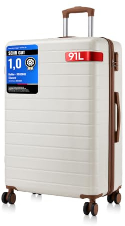 Shavont Koffer XL 76 cm, Leichter ABS+PC-Hartschalenkoffer mit 4 Rollen | Leichte ABS+PC-Hartschale, passend für Ryanair, Eurowings und EasyJet, ideal für Flug- und Geschäftsreisen