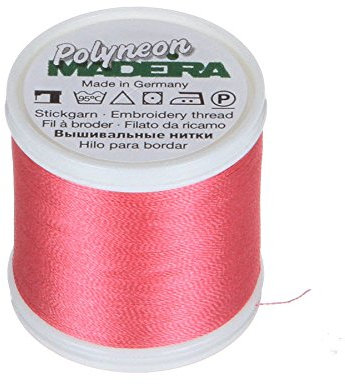 Madeira 9845 – 1917 2 ply Polyneon Poliestere Filo da Ricamo, 40 wt/135D 402,3 m, Colore: Rosa