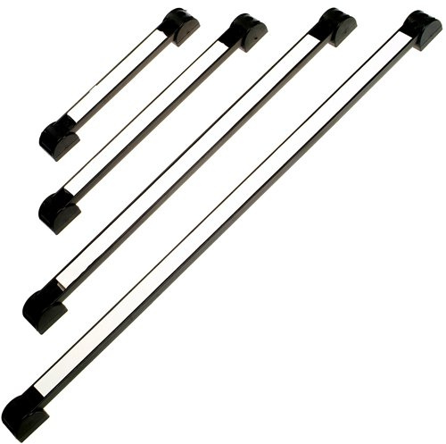 4 x Sehr starke MAGNETLEISTE/Magnetschiene/Magnethalter/Werkzeugleiste/Messerleiste (hohe Haftkraft) mit Halter 200 300 460 600 mm WEIß