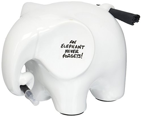 Eric, der Notizen-Elefant - das etwas andere Whiteboard / Memo Board - Memo Pad aus Keramik - tolle Geschenkidee - inkl. Non-Permanent Marker & Tuch
