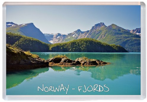 Norway - Fjords - 96 x 67mm Jumbo Fridge Magnet