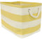 DII, Corbeille à papier tressée pliable, 27,9 x 25,4 x 22,9 cm, jaune rugby