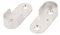 sourcing map Oval Kleiderschrank Kleiderstange Spurstangenkopf Halterung Silber Ton Paar de