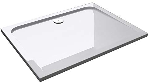Mai & Mai Plato de ducha en blanco Nova4W fabricado en acrílico superplano rectangular dimensiones: 80x100x4cm