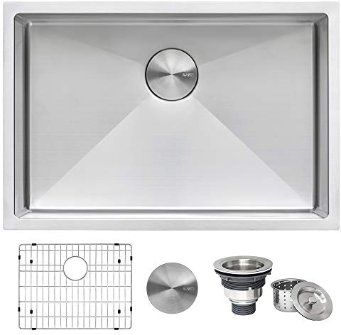 Ruvati 26-in 16-Gauge Tight-Radius Undermount Kitchen Sink - RVH7126