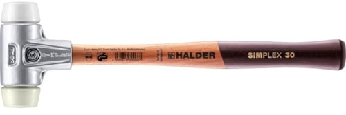 SIMPLEX-Schonhammer, Superplastik/Nylon; mit Aluminiumgehäuse und hochwertigem Holzstiel | D=30 mm | 3178.030
