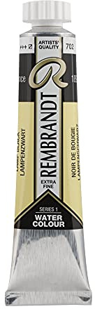 Rembrandt Watercolour Tube 20 ml Lamp black 702 (05047020)