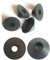 AAN® 4 Rubber Fixture Non Slip Toilet SEAT Hinge Fittings Secure Replacement for Two Loose Toilet Seats Black