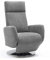 Cavadore TV-Sessel Cobra, Fernsehsessel mit 2 E-Motoren und Akku, Relaxfunktion, Liegefunktion, Ergonomie M, 71 x 110 x 82, Belastbar bis 130 kg, hellgrau