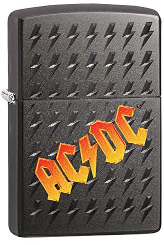 ZIPPO – AC/DC® – Black Ice – Sturmfeuerzeug, nachfüllbar, in hochwertiger Geschenkbox