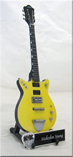 MALCOLM YOUNG Miniaturgitarre AC/DC mit Gitarrenplektrum