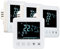 revolt Raumtemperaturregler: 4er-Set Wand-Thermostate für Fußbodenheizung, LCD, Touch-Tasten (Raumthermostate, Heizung-Thermostat Wandmontage, Infrarotheizung)