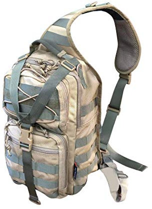 ROARING FIRE Slingshot Tactical Sling Bag Pack, Military Rover Shoulder Sling Backpack, EDC Molle Assault Range Bag,Outdoor Sport Daypack for Every Day Carry,Trekking and Camping