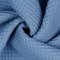 VmG-Store Waffelpique Meterware Waffel Stoff 100% Baumwollstoff Tex 100 (016 I Blau, 200 x 150cm)