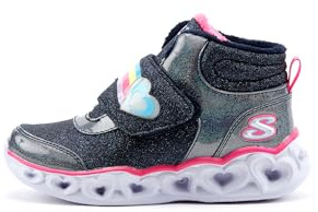 Skechers Mädchen 302669n Nvpk Sneaker, Nsvy Synthetic Pink Navy Trim, 21 EU