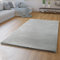 TT Home Wohnzimmer Teppich Hochflor Langflor Schlafzimmer Modern Plüschig Unifarben, Farbe: Grau 5, Größe:60x90 cm