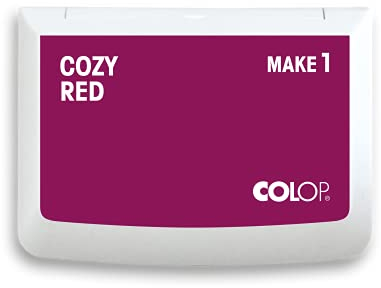 COLOP MAKE 1 Stempelkissen, cozy red, 50 x 90 mm, Kissen für traditionelle Handstempel und Kreativstempel