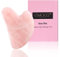 Gua Sha Rosenquarz Stein Jade Guasha Set Face Schaber Massage Facial Roller Gesichtsroller Massagesteine für Gesicht Augen Anti-Aging Nacken Massagewerkzeug Geschenkset