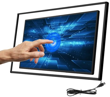 SpecialTouch 55 Zoll Infrarot Touch Frame - Interaktiver 20 Punkte IR Touch Panel Overlay Kompatibel mit Touch Monitor TV Rahmen, Touch Whiteboard