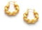 C.Paravano Ohrringe Creolen Gold 18K Vergoldete für Damen | Goldene Ohrringe Damen Klein | Stilvoll Hypoallergen Ohrringe