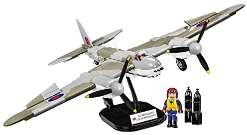 COBI 5735 Historical Collection WWII De Havilland DH.98 Mosquito Plane Building Sets, Wood