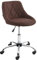 CLP Arbeitshocker Lazio I Kunstleder Oder Stoff I Höhenverstellbarer Arbeitsstuhl I Rollbar, Farbe:braun, Material:Stoff