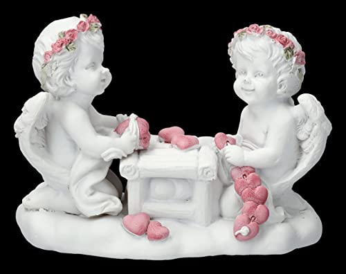 Putten Figuren - Engel basteln mit Herzen | 11 cm Deko Engelchen