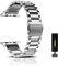 CeiBand Correa para Apple Watch 44mm/42mm/45mm/Series 10 46mm/49mm Pulsera Reloj, Métal Acero Inoxidable Reemplazo Correas Banda para iWatch Series 10 9 SE 8 7 6 5 4 3 2 1 Hombres Mujer - Plata