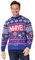 Marvel Weihnachtspullover Herren, Warmer Winter Pullover – Geschenk für Männer und Jungen (Blau, XL)